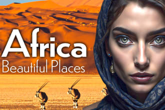 design amazing clickbait travel thumbnail for your channel
