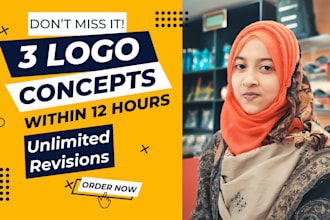 do 3 minimalist timeless logo design or creation within 12 hours