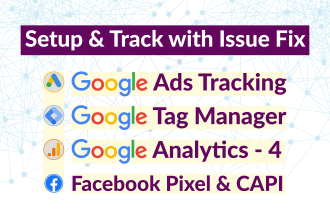 fix ads conversion tracking, ga4 issues, facebook pixel conversion API with GTM