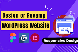 redesign or revamp wordpress website responsive design and modern website design