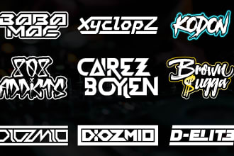 design dj, music, band or company logo