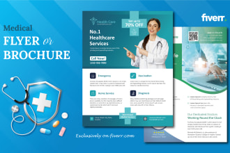 design medical, dental, healthcare poster, brochure, flyer