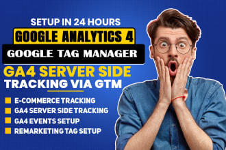 setup google analytics, ga4 server side tracking in 24 hours