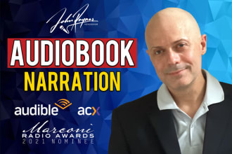 narrate your audiobook with an american male voiceover for audible acx amazon