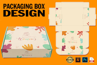 do epic packaging box design, product box , mailer box, shipping box and 3d