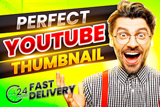 design a perfect thumbnail for youtube videos in 24 hours