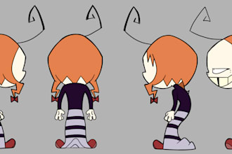 make character turnarounds for your characters