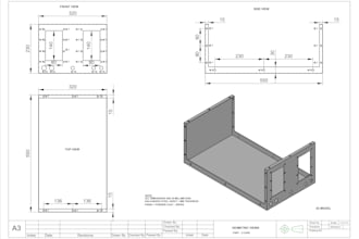 create the dxf, dwg, stl, step files for laser cutting