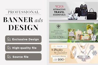 design ads banner for your ecommerce website