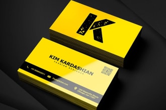 design unique business card and professional logo