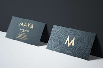 do luxury, minimal, modern, and elegant business card design