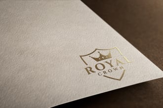 do minimalist luxury and elegant gold business logo design