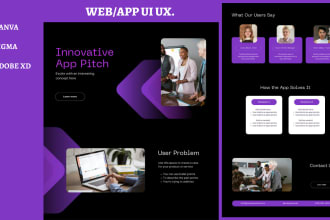 do figma design, figma website design, website ui ux design, figma landing page