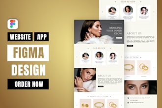 do custom website ui ux design, figma website design, website design figma