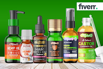 do perfect product label design, cbd label and supplement label design