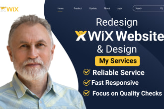 be here for your wix website design or redesign wix website