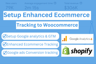 setup google analytics 4 and enhanced ecommerce tracking to shopify