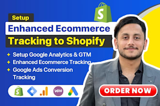 setup google analytics 4 and enhanced ecommerce tracking to shopify