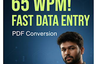 be your virtual assistant for data entry, typing, copy paste and web research