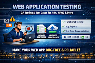 perform professional web application testing with detailed test cases