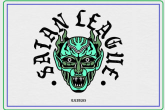 made a tattoo traditional , logo, clothing design, apparel