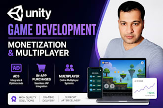 provide unity game development, monetization and multiplayer