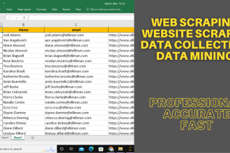 web scraping, website scraping, data extraction, or build a python web scraper
