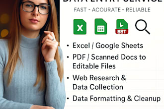 perform manual typing, PDF to word excel conversion, error free