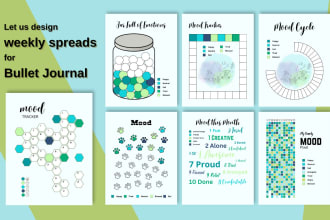 design journal, planner, and tracker pages