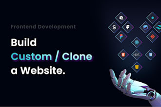 clone or develop custom website using nextjs and nodejs