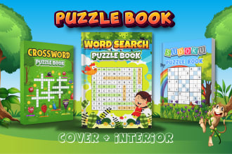 design mixes puzzle and mazes puzzle, sudoku and word search puzzle book for kdp