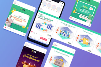design nice looking social media posts for you