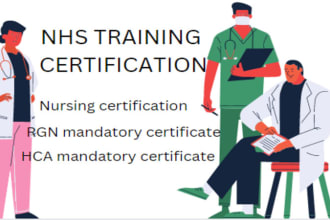 help to get rgn and hca  mandatory training certificate
