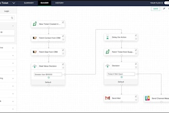 integrate apps for you using zoho flow