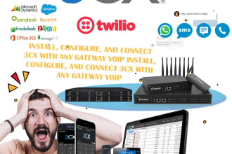 install, configure, and connect 3cx with any gateway voip