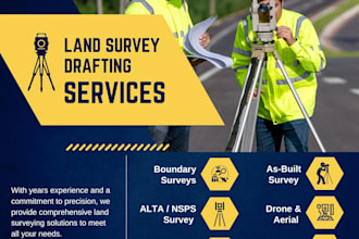 create alta survey drawings for commercial real estate in 24hrs