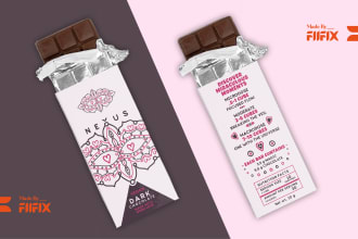 design chocolate bar box packaging
