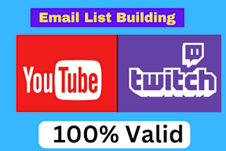 find emails from youtube and twitch channels