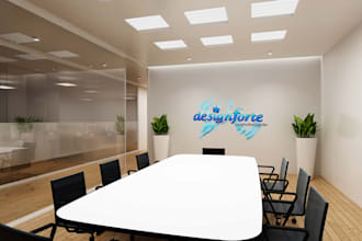 incorporate your logo on office interior