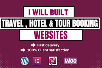 tour and travel agency and hotel booking website