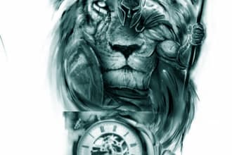 make animated massive  chinese custom tattoo