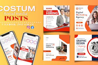 design business promotion posts and ads