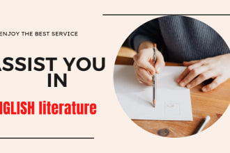 write,proofread summaries,papers, english literature, poetry or play