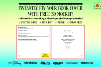 fix, edit and resize your book covers instantly