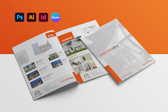 design corporate real estate digital brochure, catalogue, booklet or magazine
