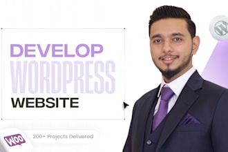 be wordpress developer, responsive elementor website builder