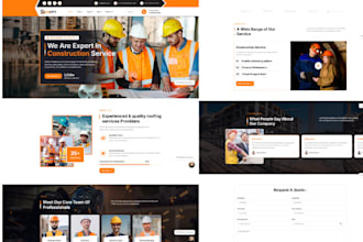 design handyman website, booking koala, launch27,roofing,construction website
