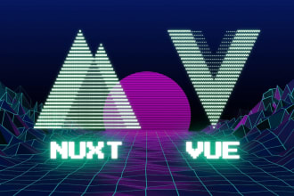 be your front end developer with vue js, nuxt js and tailwind CSS