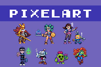 create pixel art character sprites for your indie game