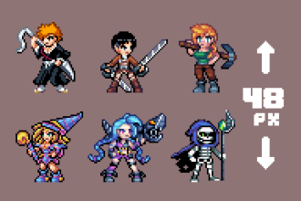 make pixel art for you, portraits and more